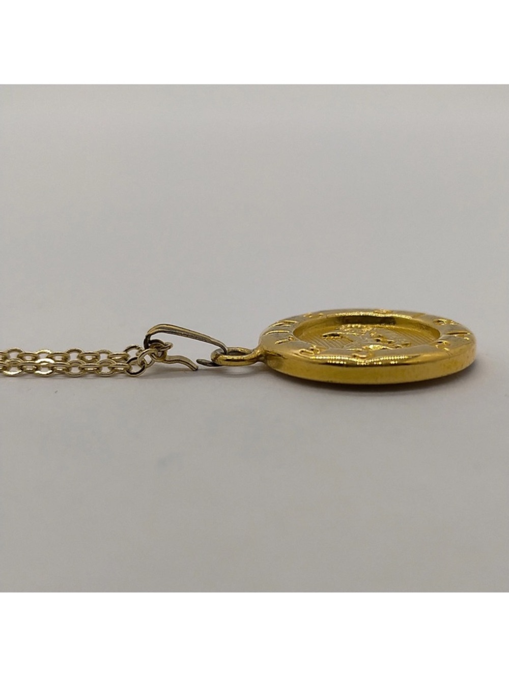 Authentic Celine Gold  Coin Pendant Necklace - Women Jewelry - Picture 3 of 7